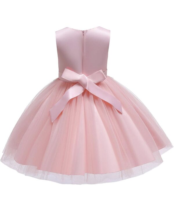 vestido rosado claro corto - Imagen 3