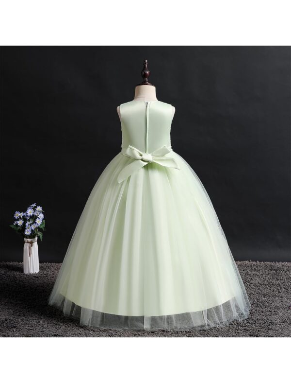 vestido largo verde lima - Imagen 3