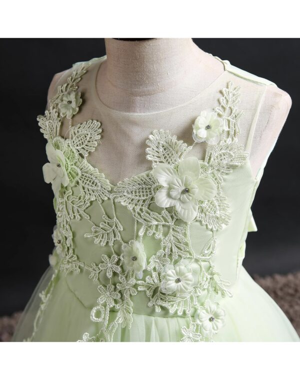 vestido largo verde lima - Imagen 2