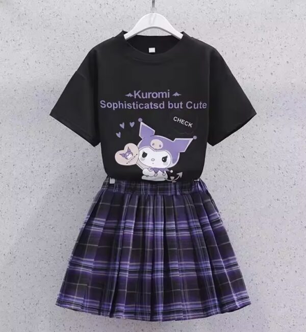 conjunto de kuromi suéter negro