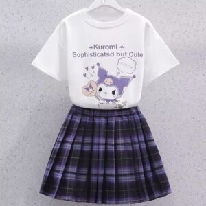 conjunto de kuromi suéter Blanco