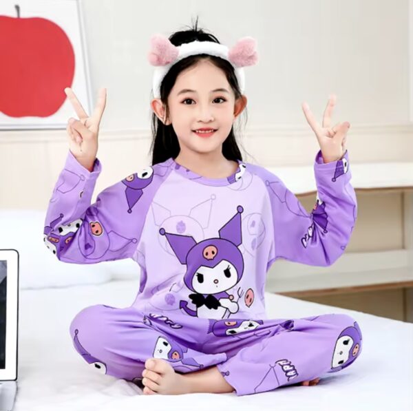 conjunto de pijama de kuromi lila