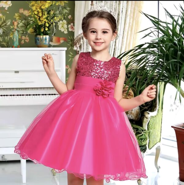 vestido corto con lentejuelas - Imagen 2