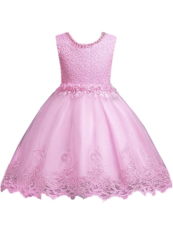 vestido rosado corto - Imagen 2