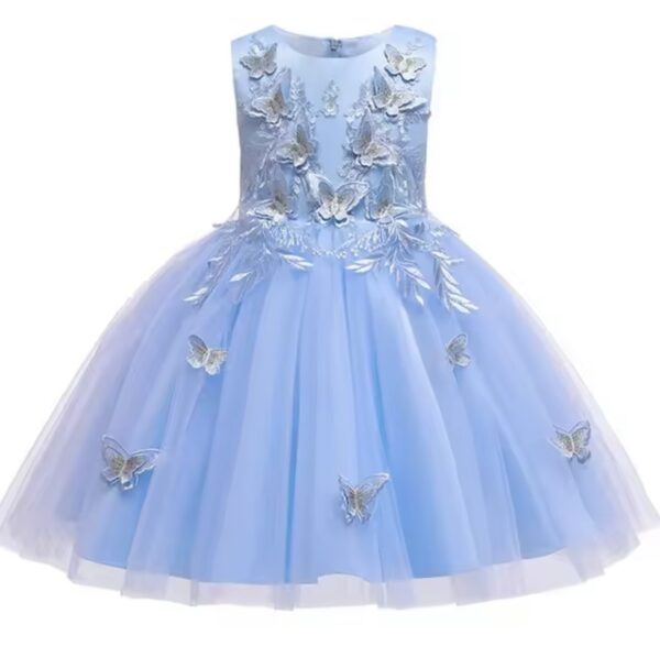vestido celeste corto