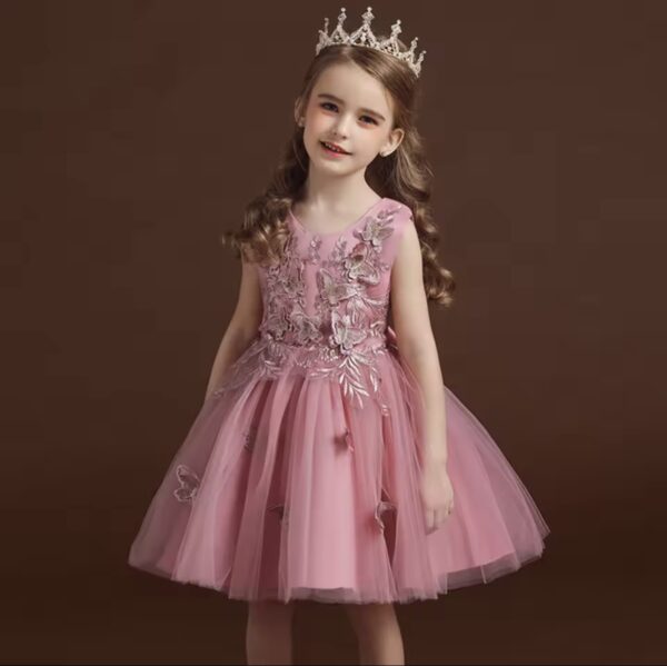 vestido rosado corto - Imagen 4