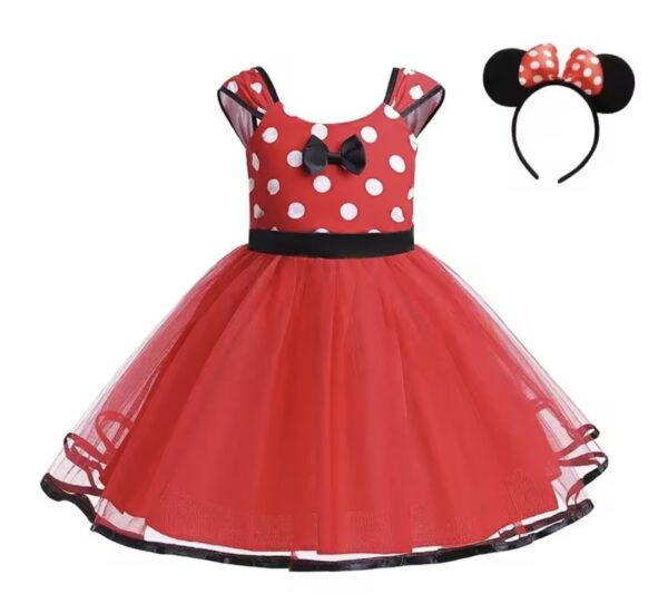 Vestido de minnie con accesorio