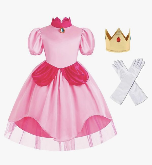disfraz de princesa Peach Mario Bross