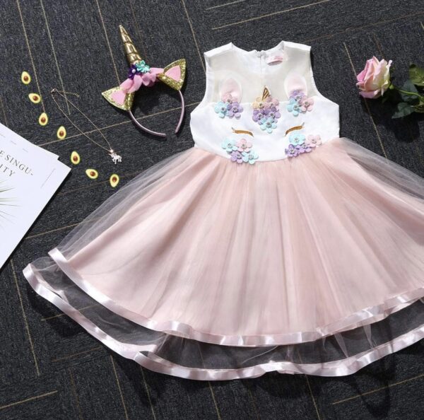 vestido de unicornio para niña - Imagen 4