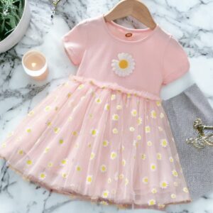 vestido de niña rosa